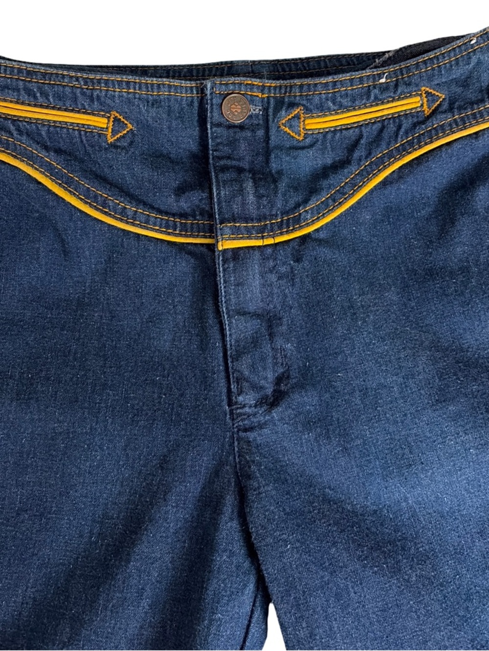 Vintage 1970s Rag City Blues Western Straight Leg Slim Fit High Waisted Jeans - Picture 2 of 5